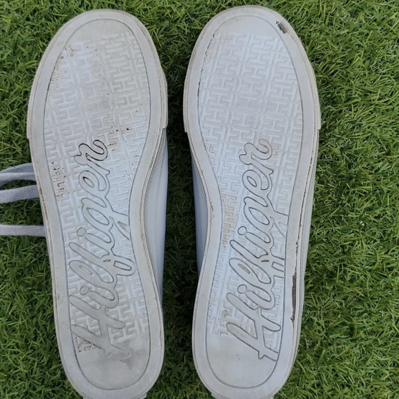 Hillfiger Womens Twlinzer Grey Lace Up Leather Sole Sneakers - Picture 7 of 11